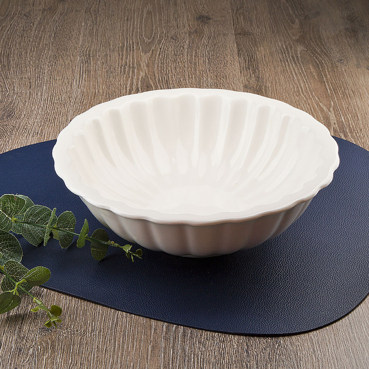 Салатник "маршмеллоу" 25*25*7,8 см, 1,95 л, фарфор (1/5/30) "nouvelle home" 0530186