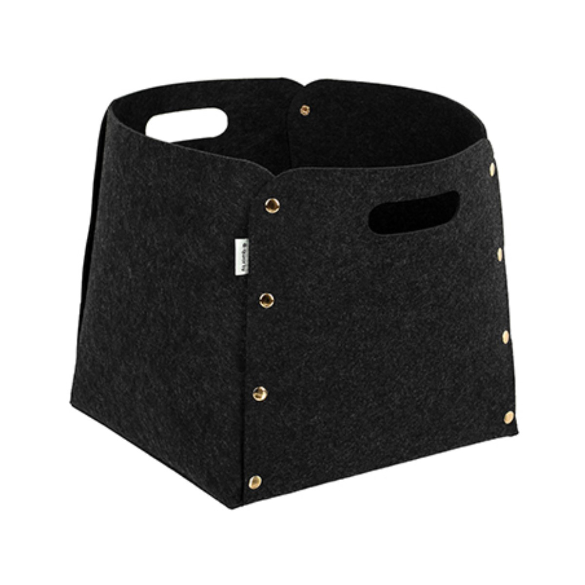 Корзина из фетра 30*30*30 см (темно-серый) (1/6) "qwerty"