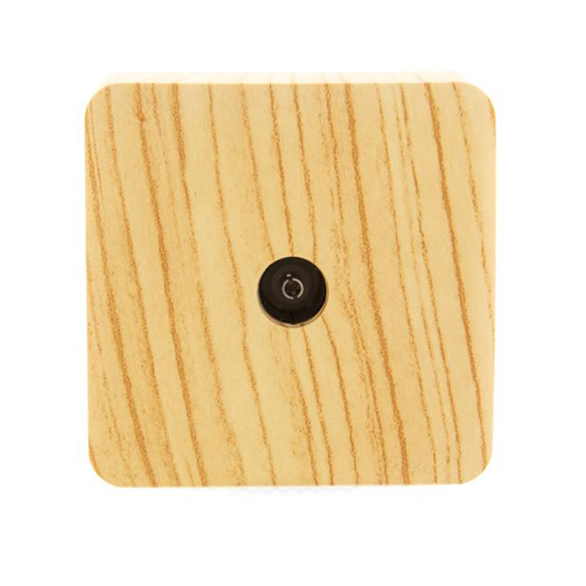 Розетка телевизионная открыт. уст. "viola" оконечная, беленый дуб (1/12/144) "lezard" 751-5200-130