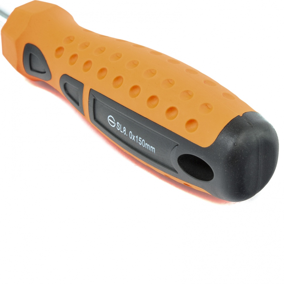 Отвертка "Point", SL8 х 150 мм, CrV, двухкомпонентная рукоятка Sparta (11770)