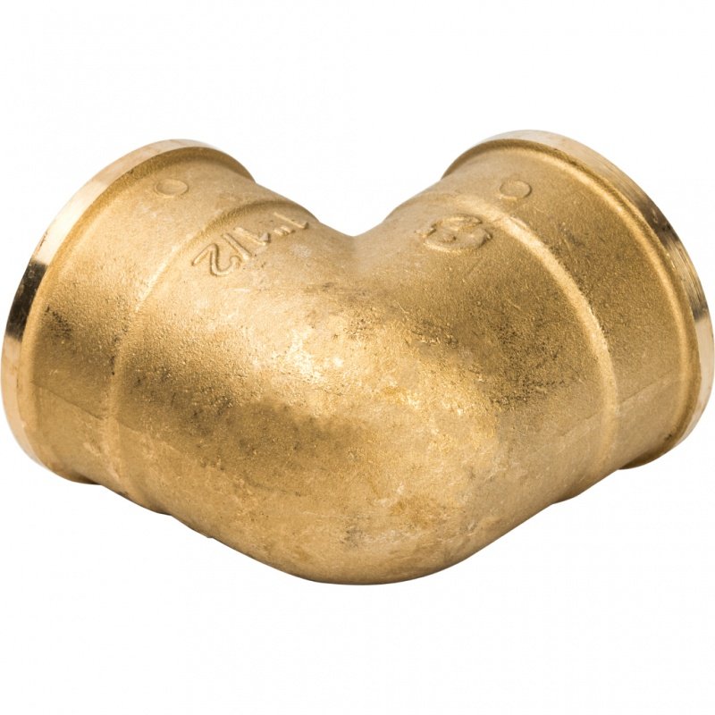 Угол резьбовой ВР 1"1/2 латунь STOUT