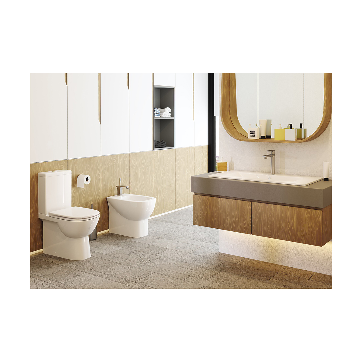 Унитаз напольный "quadro slim" белый "sanita luxe"  wc.cc/quadro/2-slimdm/wht.g/s1