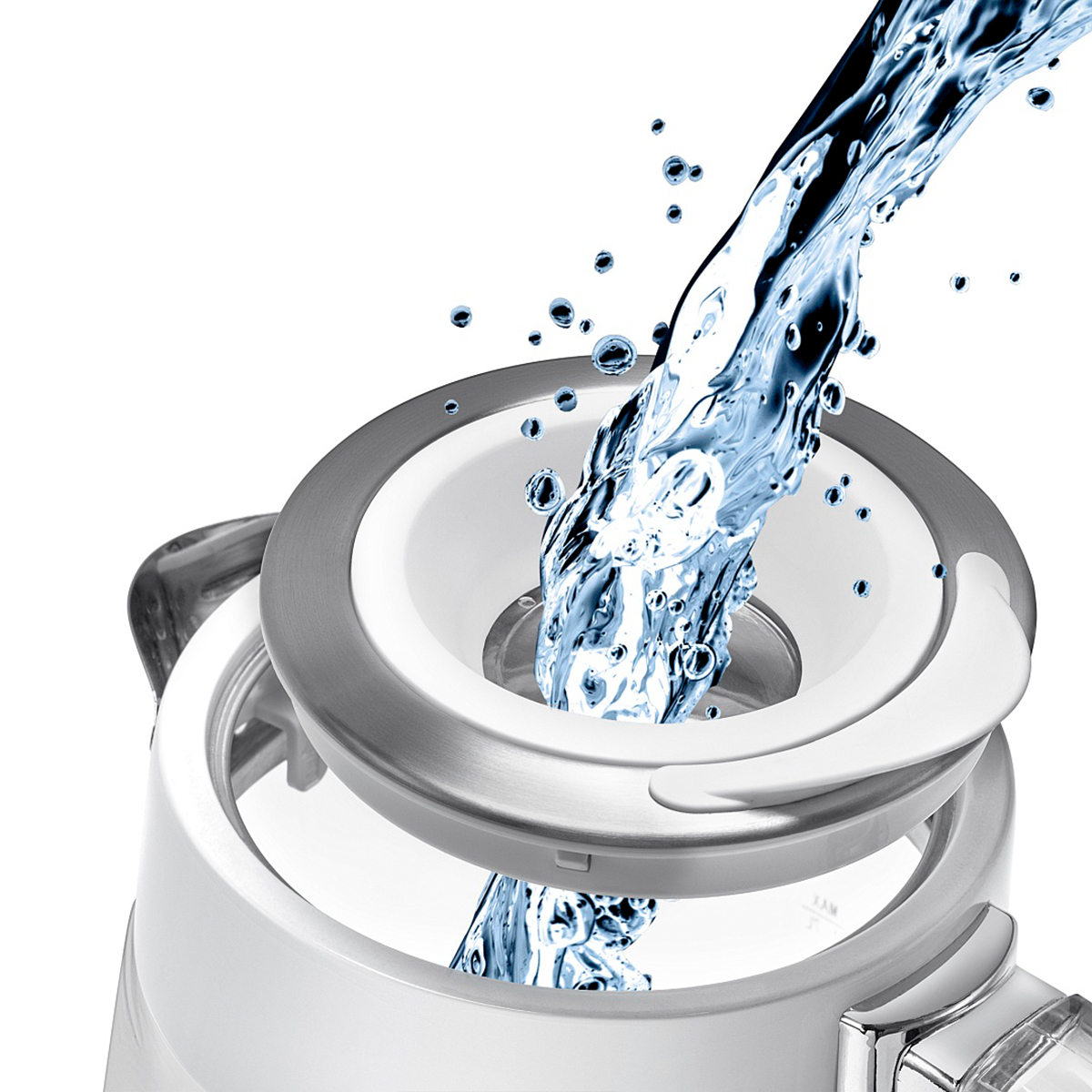 Чайник электр. pwk 1715 cgl "water way pro" 1,7 л стекло (белый) (1/4) "polaris"