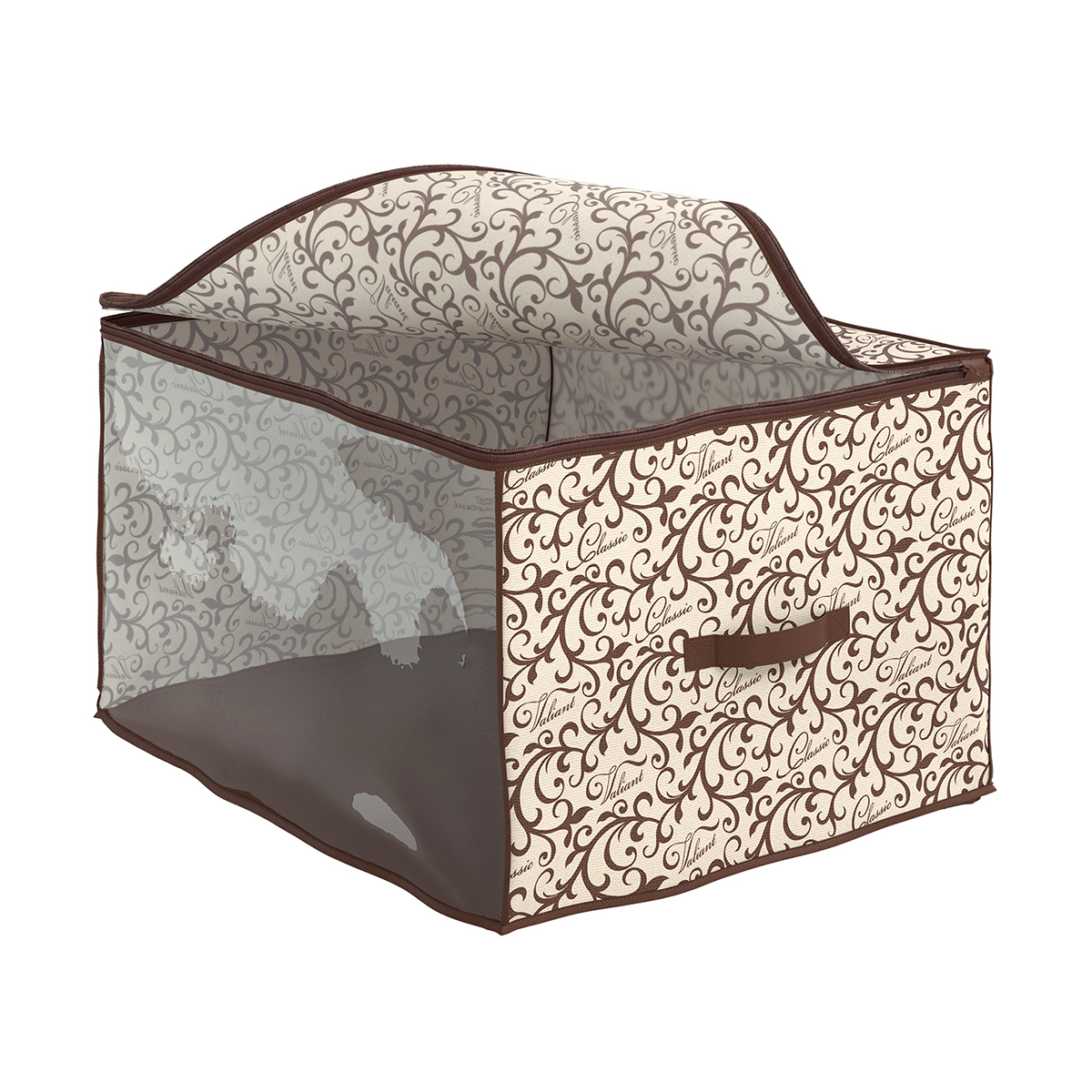 Кофр для хранения "classic" 60*50*35 см с застёжкой-молнией (1/24) "valiant" cl-cb-m