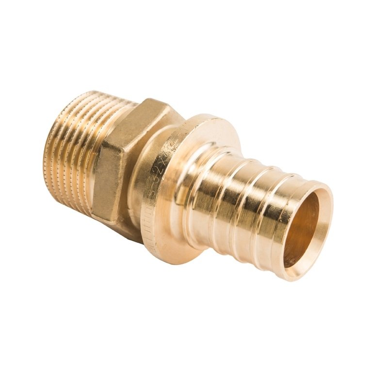 Муфта НР 16 x 3/4" аксиальная для труб PE-X STOUT