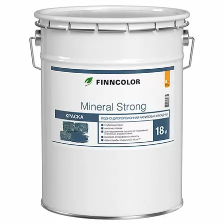 FINNCOLOR MINERAL STRONG краска фасадная, водно дисперсионная, матовая, база A (18л)