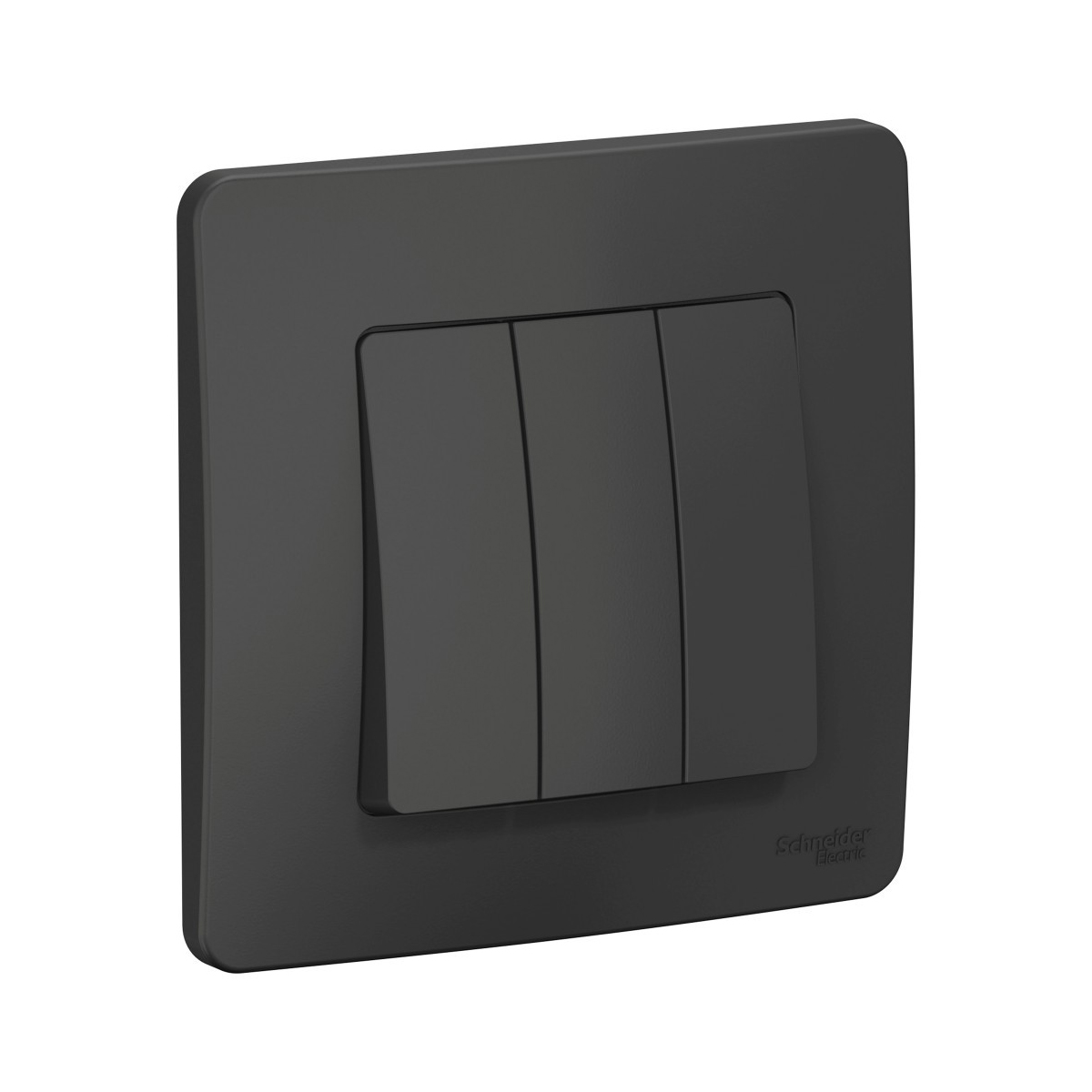 Выключатель "blanca" 3-х кл. 10а, антрацит (1/10/20) "schneider"