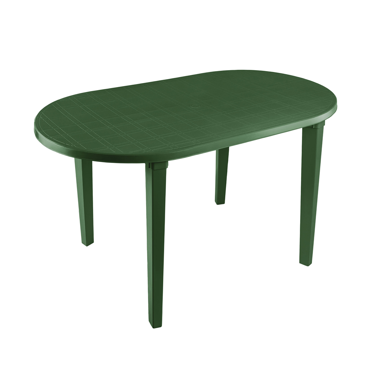 Стол пласт. овальный 140*80*71 см (болотный) (1) "стандарт пластик"