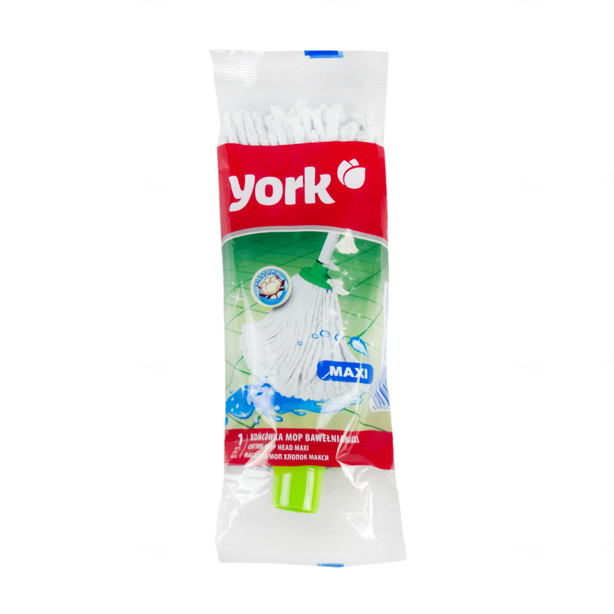 Насадка к швабре моп "хлопок макси" 145 г (1/24) "york"