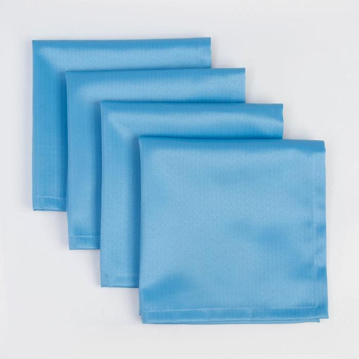 Салфетки столовые "этель" elegance 45*45 см набор 4 шт. (серо-синий) (1/34) 7091160