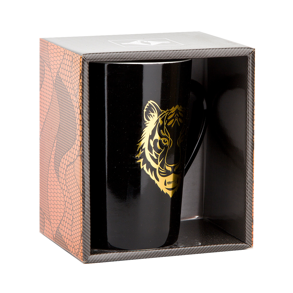 Кружка имитация золота "хищник" 410 мл, фарфор (1/36) "polystar collection" 2210047-4