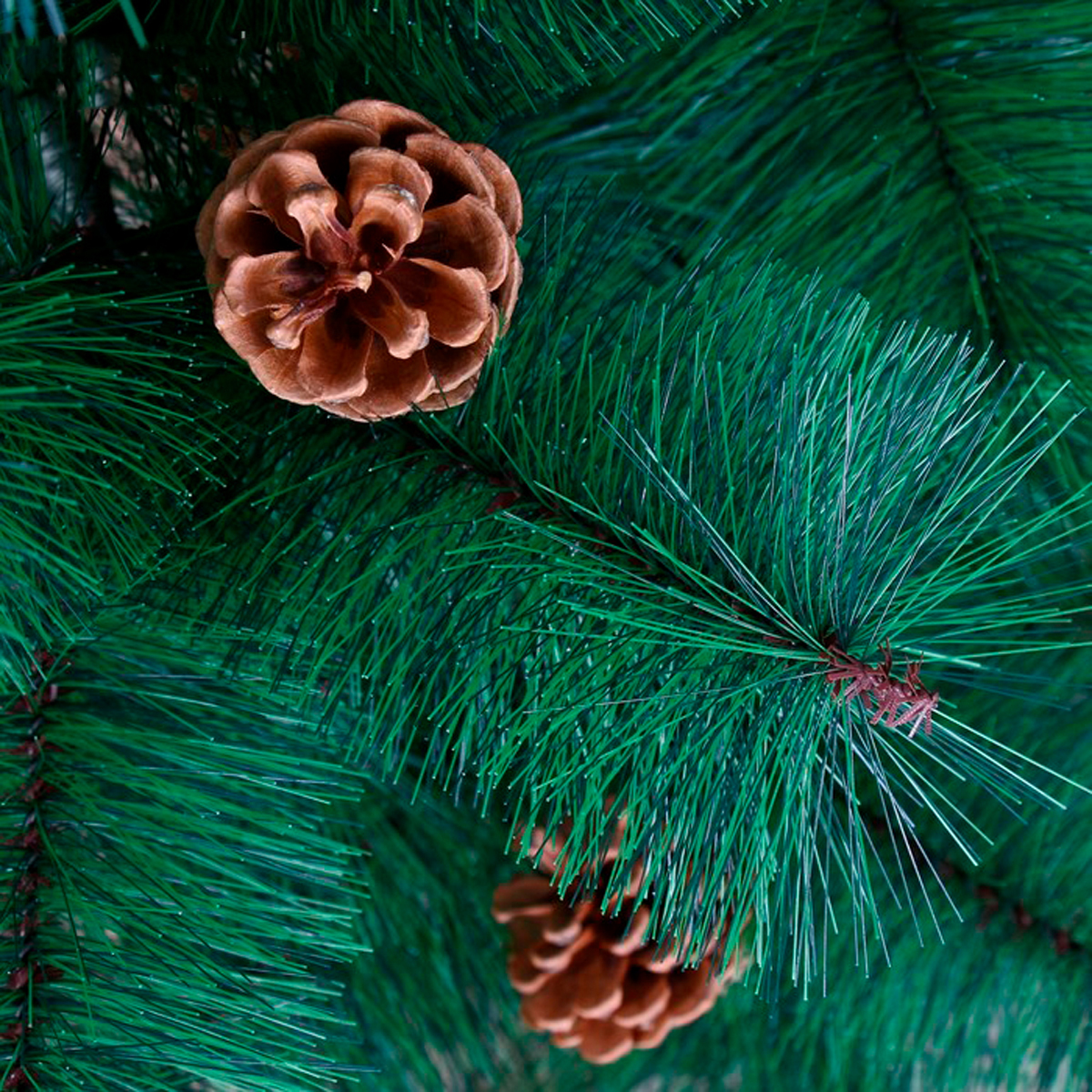 Кедр декор. с шишками 150 см, 152 ветки (зеленый) "зимнее волшебство" 701407