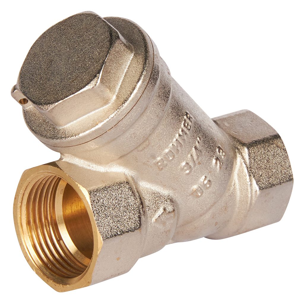 ROMMER 3/4" Фильтр грубой очистки косой 500 мкр.