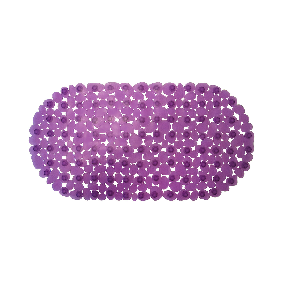 Коврик в ванну противоскользящий "морская галька" 36*69 см (фиолетовый) u623 (1/10)