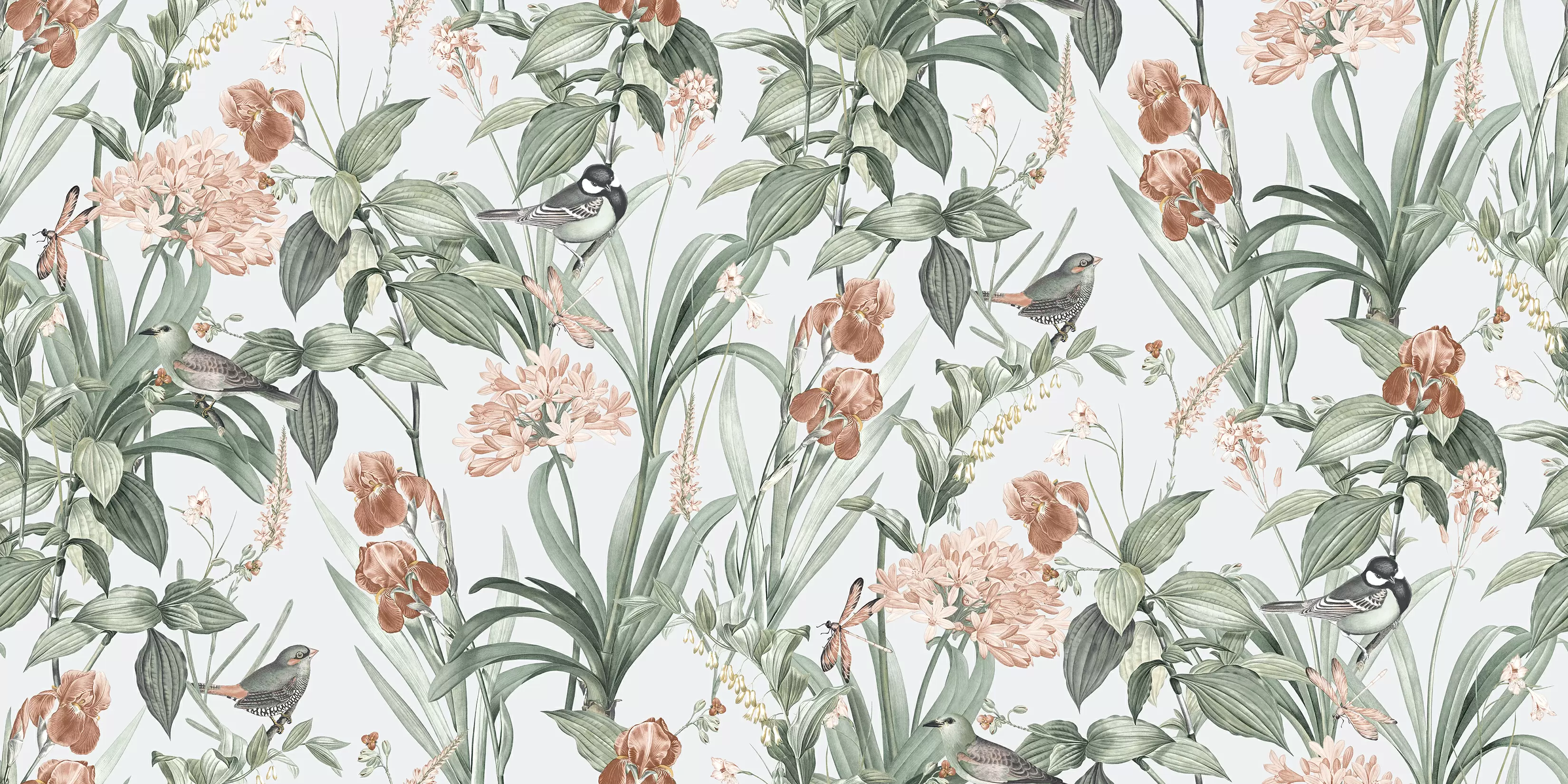 M64794D Обои Ugepa (Botanique) (1*6) 10,05x1,06 винил на флизелине