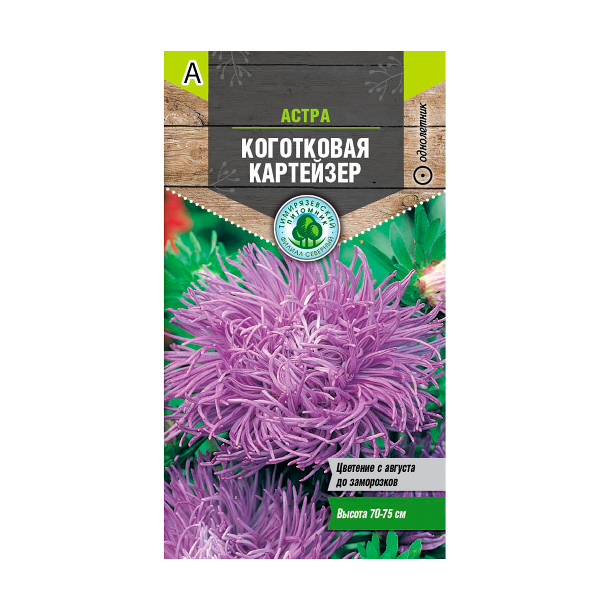 Семена цветов астра коготковая "картейзер" 0,2 г (10) "тимирязевский питомник"