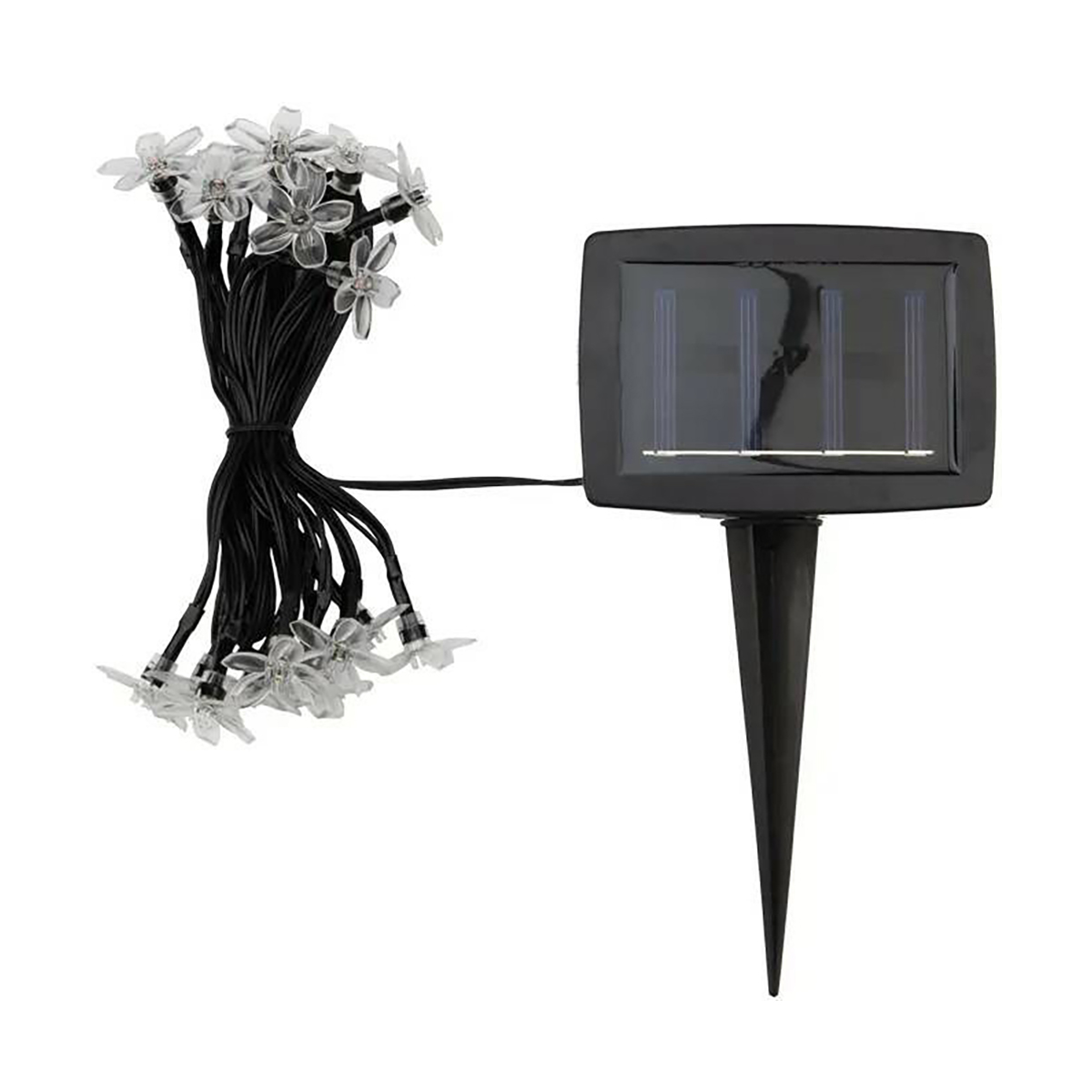 Гирлянда садовая (led) "ночной букет" ip65  4 м, солнеч. батарея (1/12) "lamper" 602-270