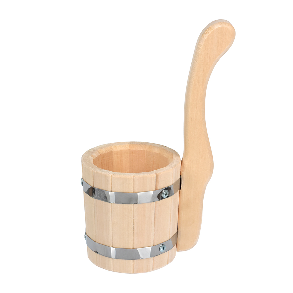 Ковш-черпак для бани и сауны "русский дух" 0,8 л, липа (1/5) "банные штучки" 31161