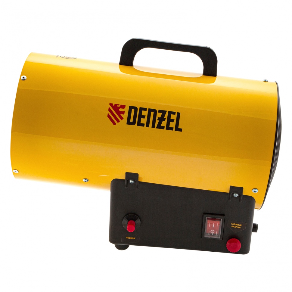 Газовая тепловая пушка GHG-10, 10 кВт, 300 м3/ч, пропан-бутан Denzel (96476)