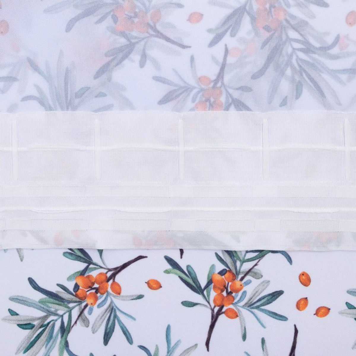 Шторы для кухни "berry garden" 145*180 см компл. 2 шт. с подхватами (1) "этель" 7183004