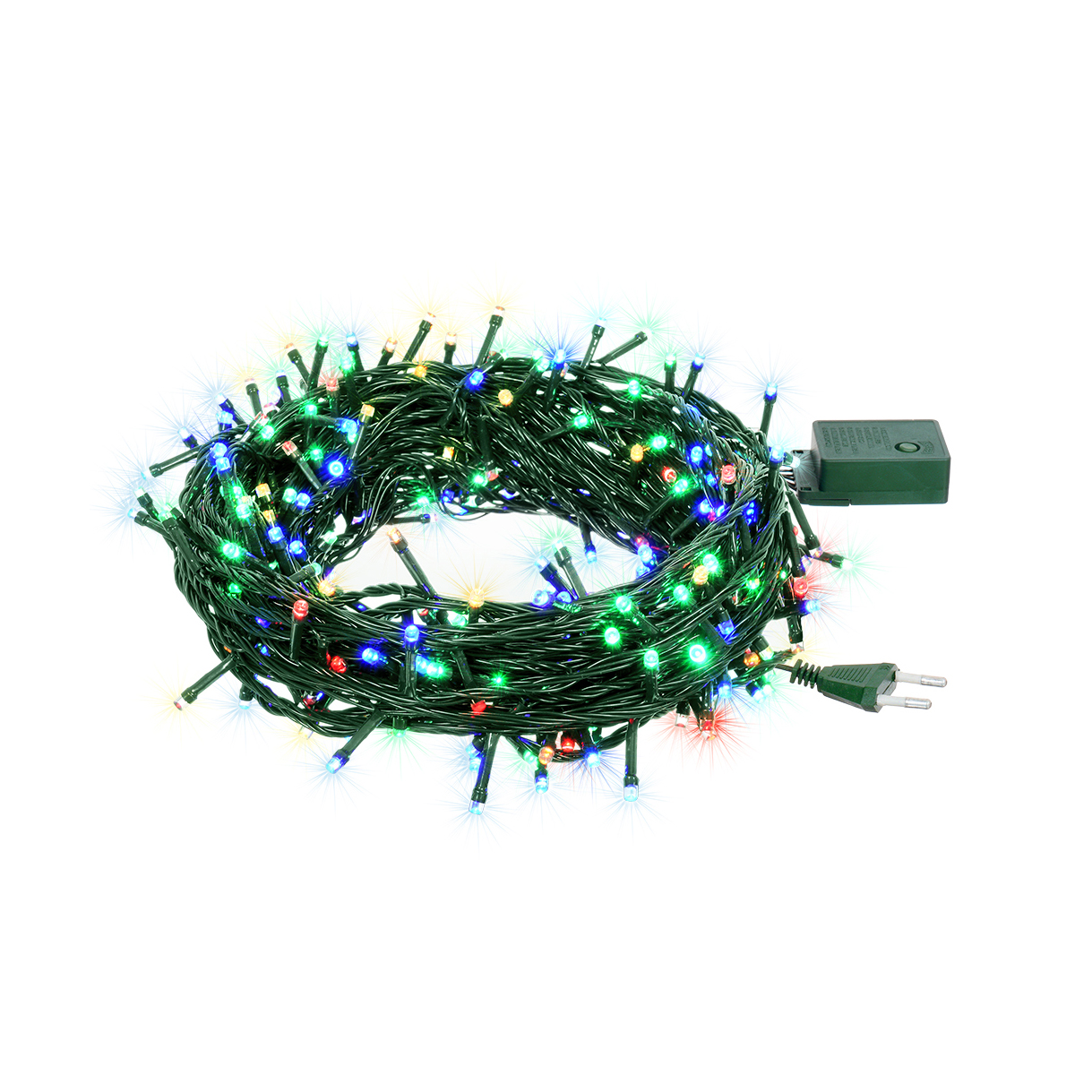 Электрогирлянда "нить" 5 м, 50 разноцв. ламп, 8 реж. (1/20) "vegas"