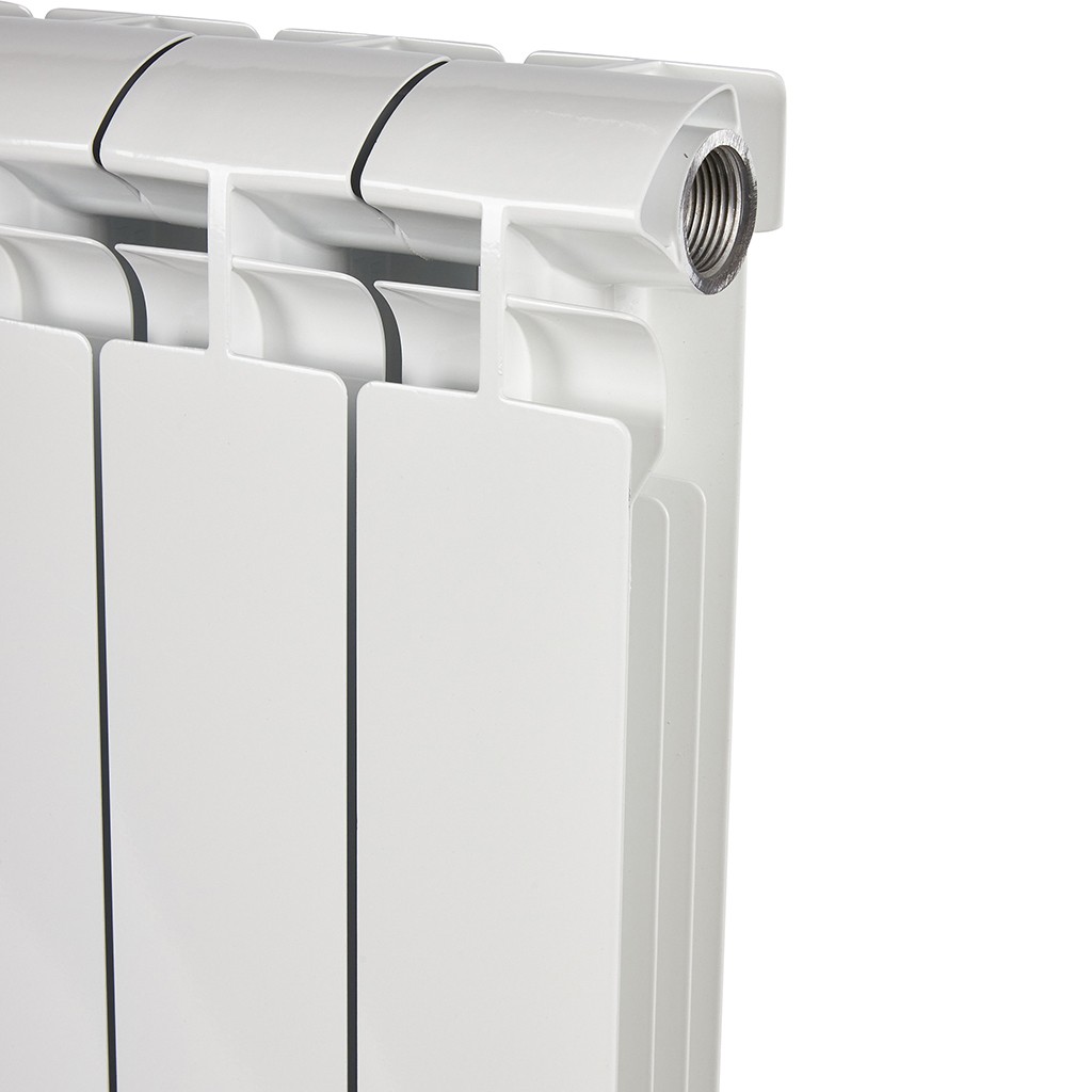 Радиатор STOUT ALPHA 500 мм 10 секций, алюминий (боковое подключение) на 18 кв.м.