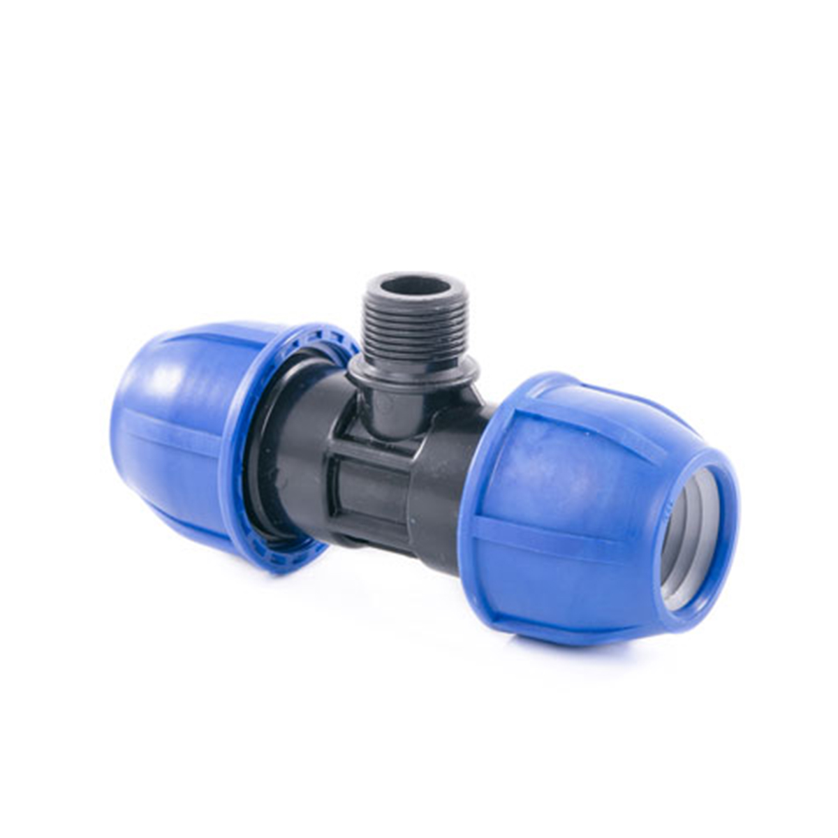 Тройник компрессионный для пнд труб наружн. резьба 20 x 1/2" (30/240) "lammin"