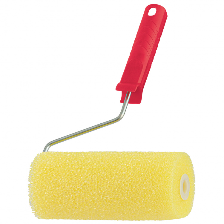 Валик "Структурный" поролоновый с ручкой, "гладкий", 180 мм, D 80 мм, D ручки 6 мм MTX (80213)