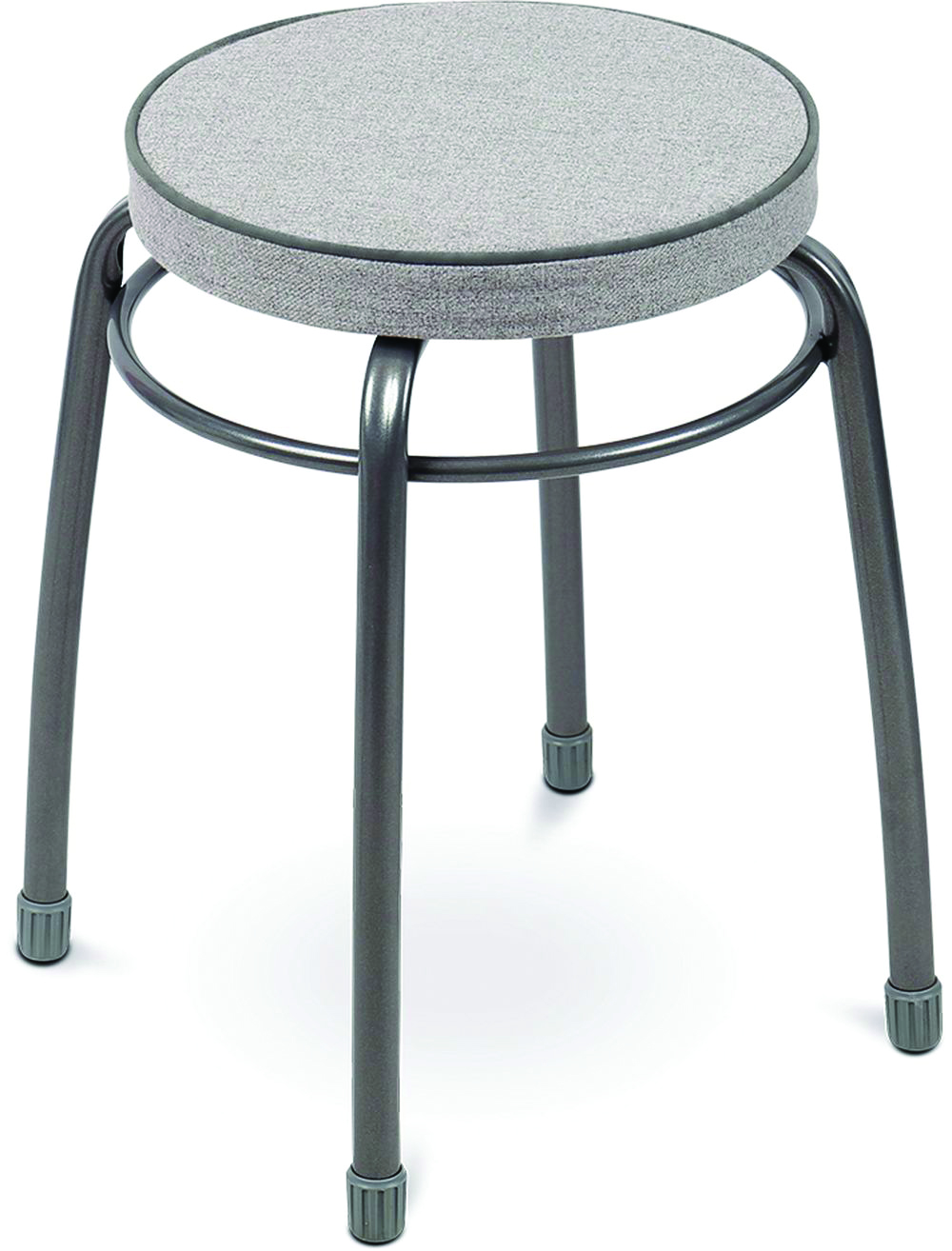 Табурет "фабрик 4"  мягкое круглое сиденье ткань 32 см (1/5) серый  тф04  "ника"