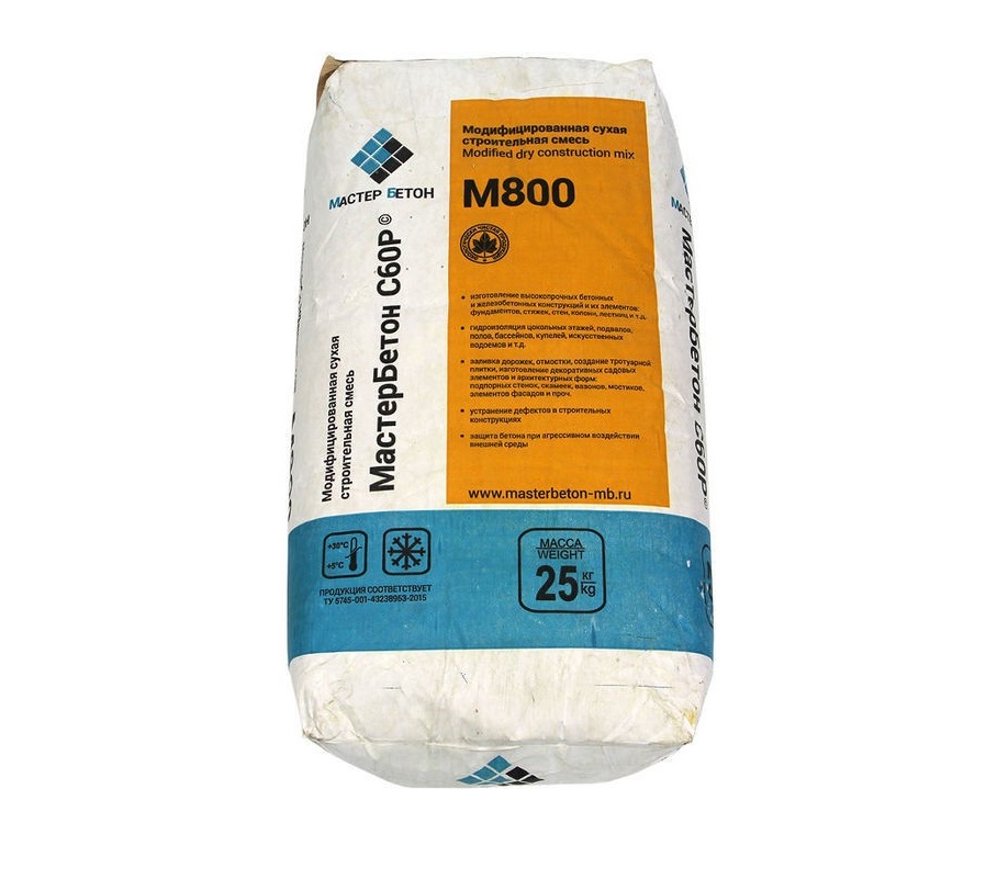 Смесь для ремонта Бетон Мастер М800 25 кг