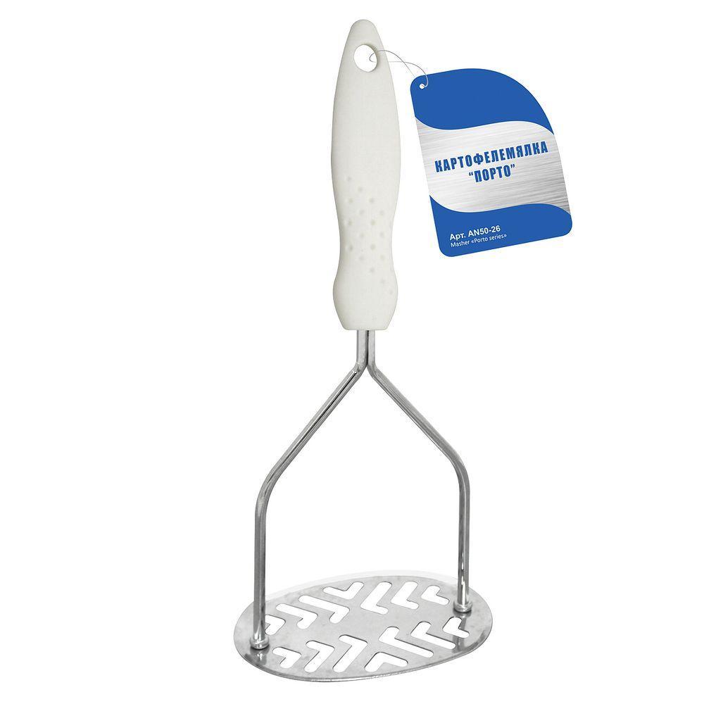Картофелемялка "порто" хром., ручка пласт. (1/6/144) "мультидом" an50-26