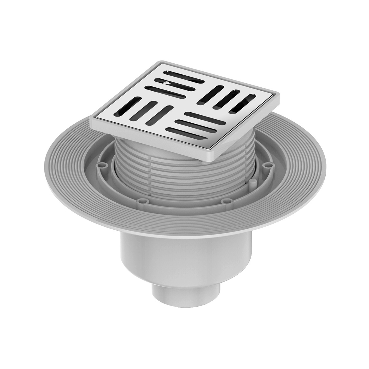 Трап для душа g81010-51 100*100 мм, сатин (1/8) "gappo"