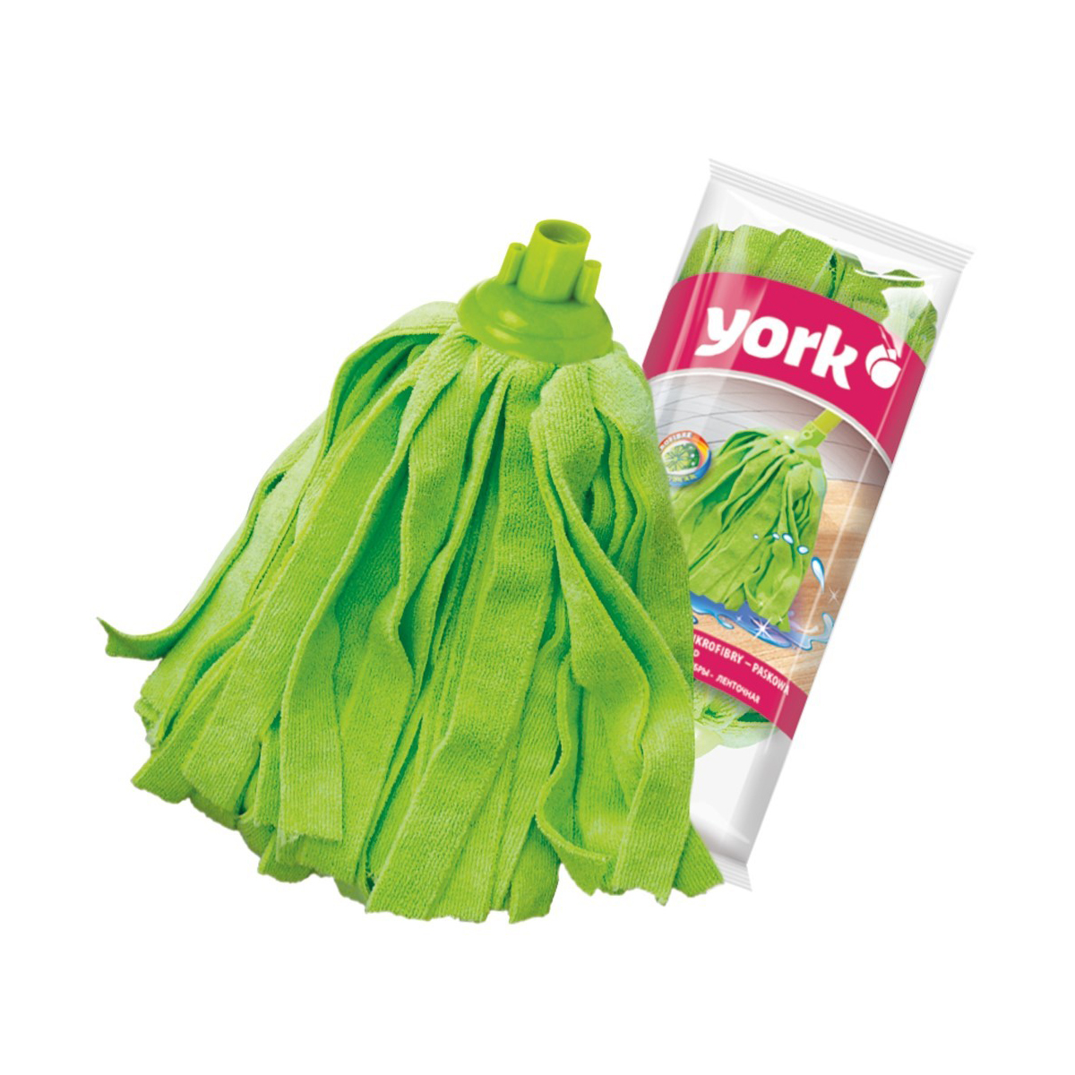 Насадка к швабре ленточная (микрофибра) (1/24) "york"