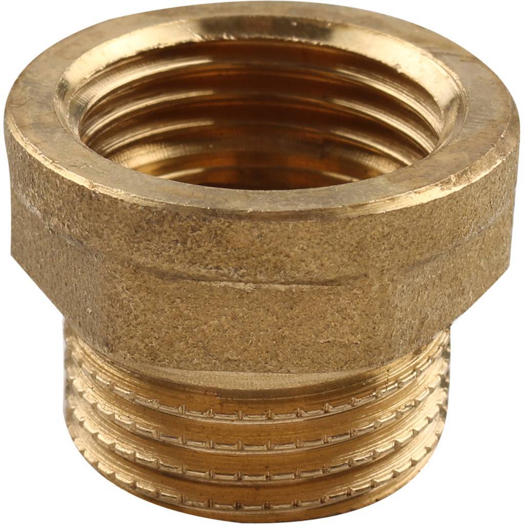 Переходник резьбовой ВН 1" x 3/4" латунь TIEMME