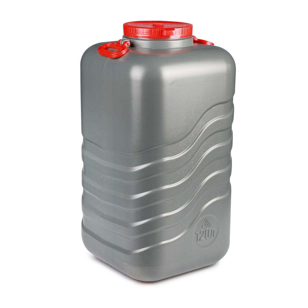 Канистра-бочка пласт. "волна-эконом" 120 л с крышкой и ручками (1/2) "альтернатива" м8333