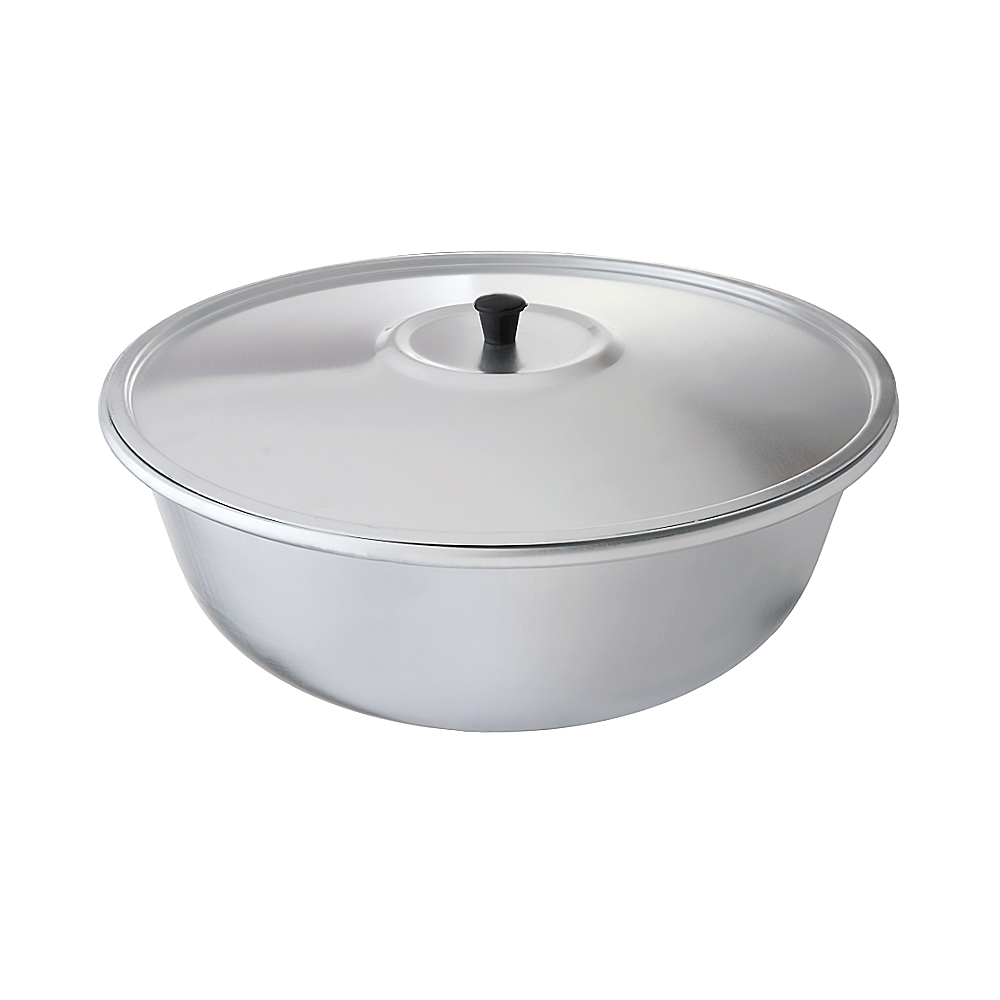 Миска алюмин. 10 л  d360 мм с крышкой  (1/6)  мт-037