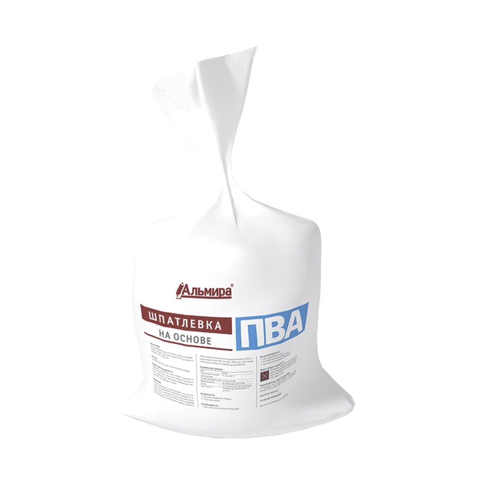 Шпатлевка на основе клея пва 15 кг (2/40) "альмира"