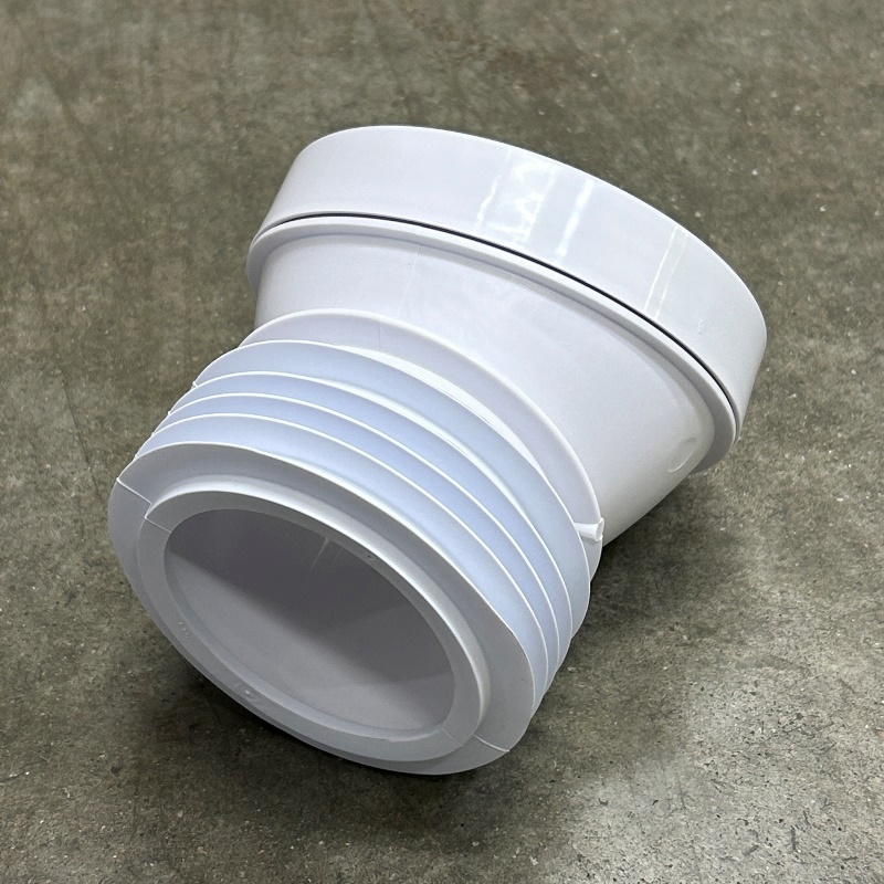 Труба McALPINE фановая L=140 мм под углом 22 с манжетой, вход 97-107 мм, выход внутрь 110 мм