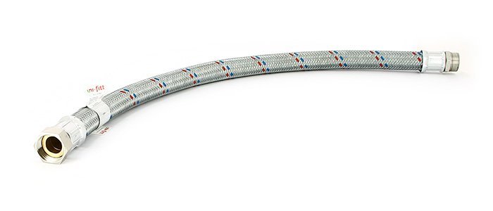 Подводка из нержавеющей стали антивибрационная UNI-FITT ВН 1", 100 см, DN 25