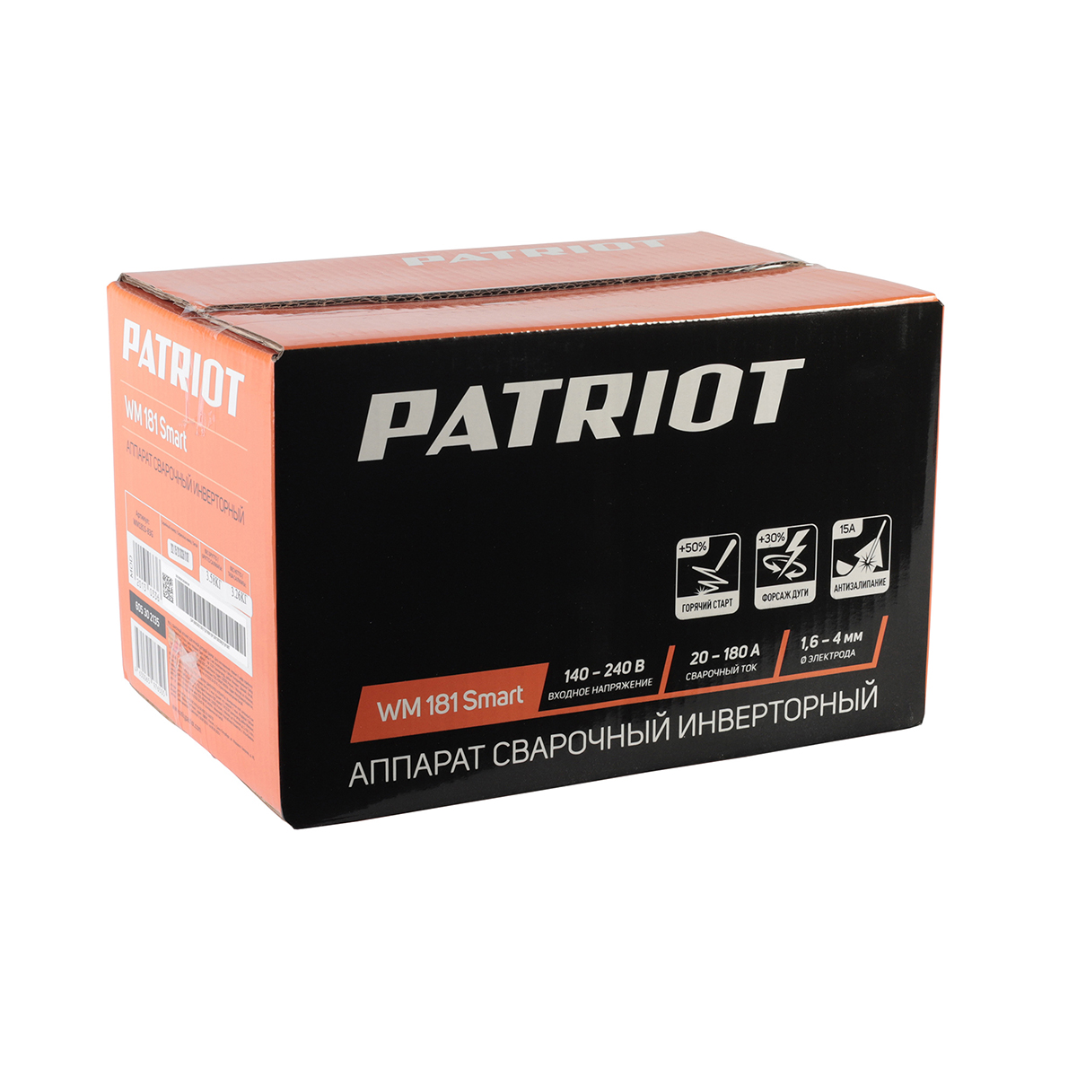 Сварочный аппарат wm 181smart mma 7,2 квт (1/4) "patriot" 605302135