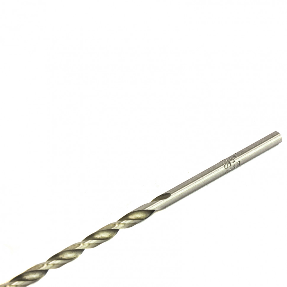 Сверло по металлу, 3.5 х 110 мм, полированное, удл, HSS, 10 шт, цилиндрический хвостовик Matrix (715035)