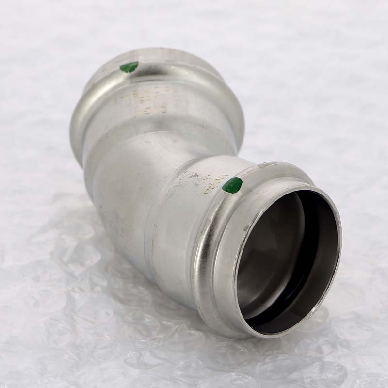 Угол 45° пресс 35 нержавеющая сталь Sanpress Inox VIEGA