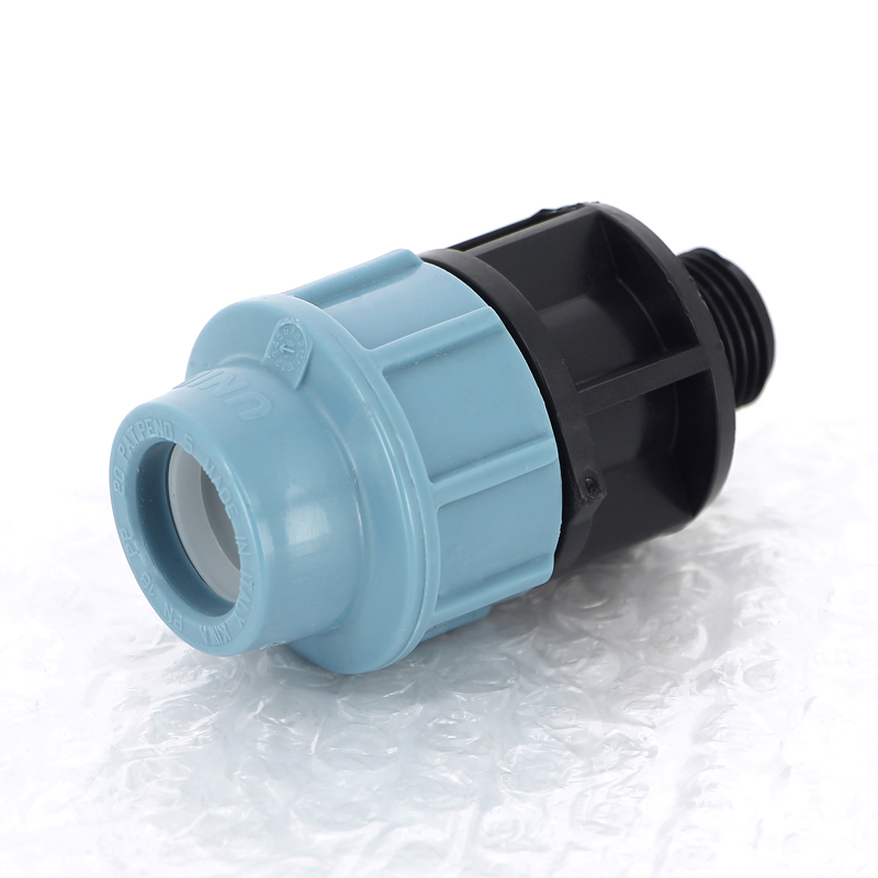 Муфта ПНД обжимная НР 20 х 1/2" для водопроводных труб UNIDELTA