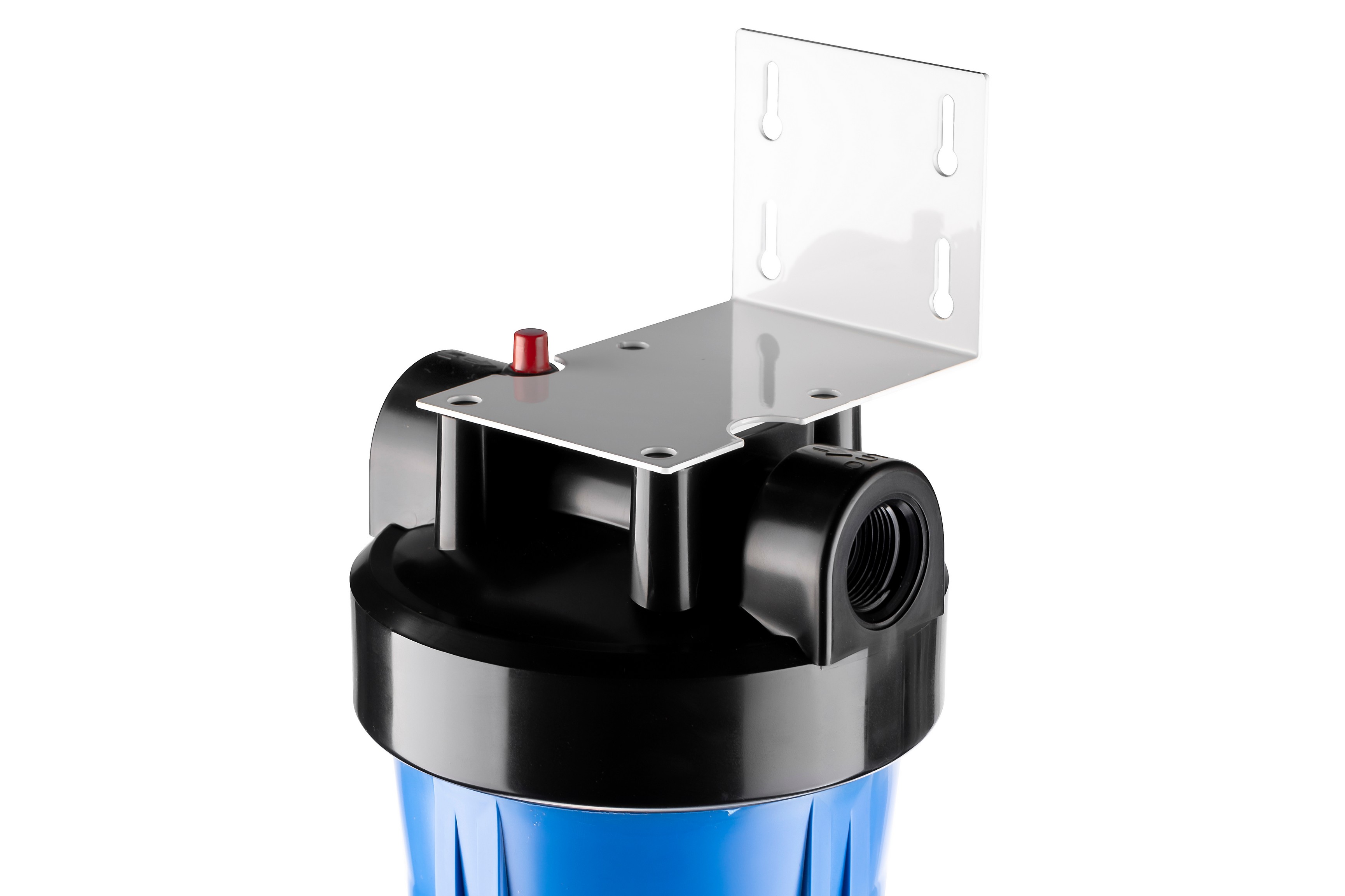 Корпус ГЕЙЗЕР 1" под картридж 20" Big Blue для холодной воды с кронштейном, синий