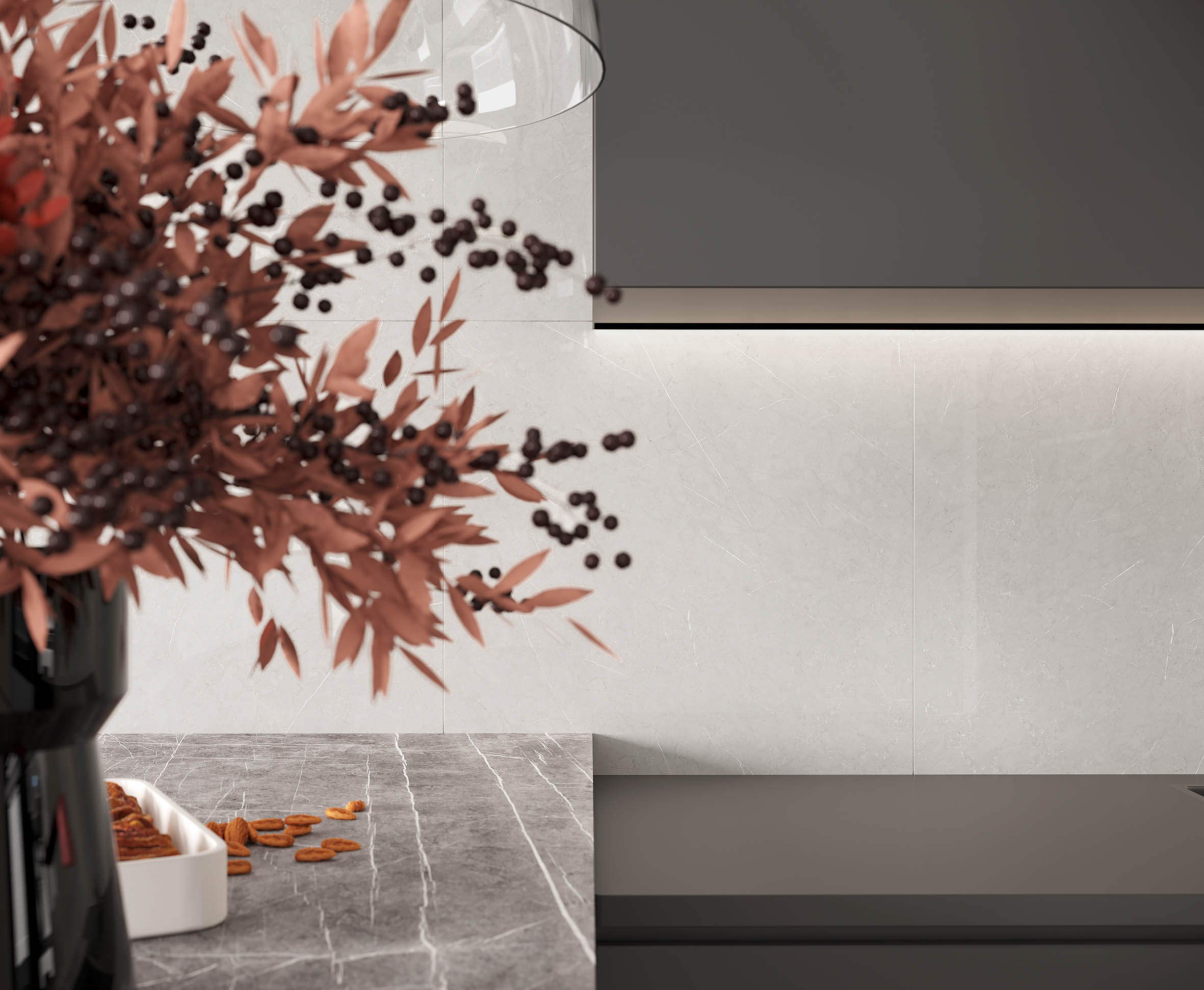 French smoke керамогранит светло-серый матовый 60x60