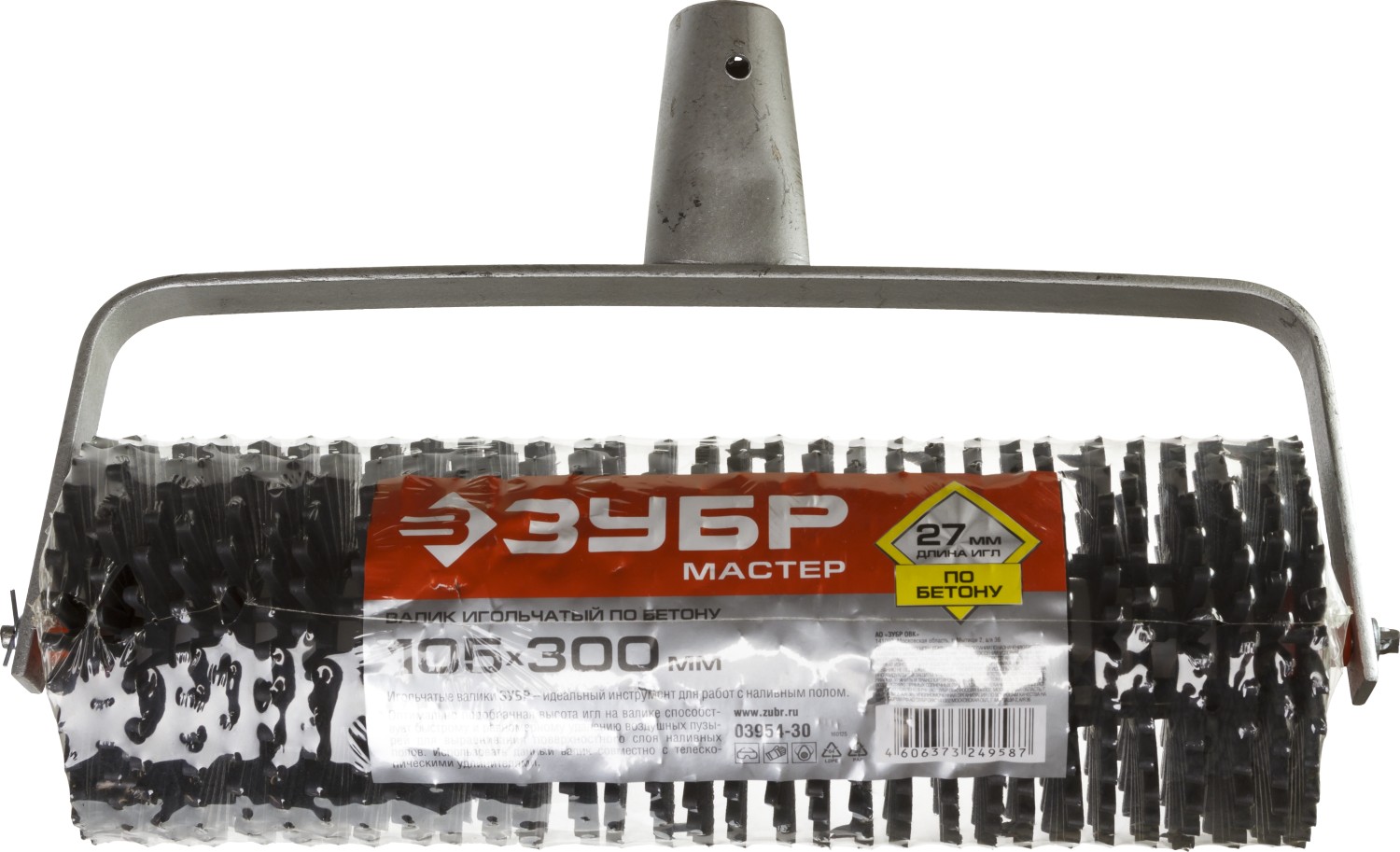 ЗУБР 300 мм, d105 мм, полипропилен, Игольчатый валик по бетону, МАСТЕР (03954-30)