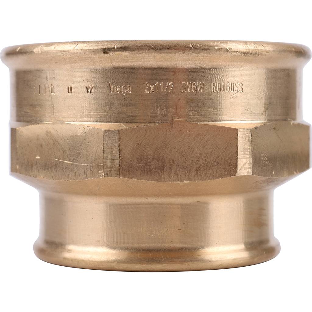 Муфта редукционная 2" x 1"1/2 резьбовая (ВР) бронза VIEGA (267544)