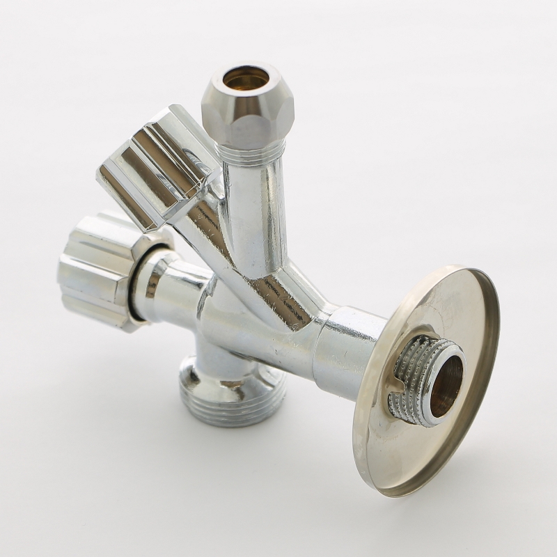 Вентиль комбинированный UNI-FITT 1/2'х10 мм(3/8') х3/4' для бачков/смесителей и стиральных машин