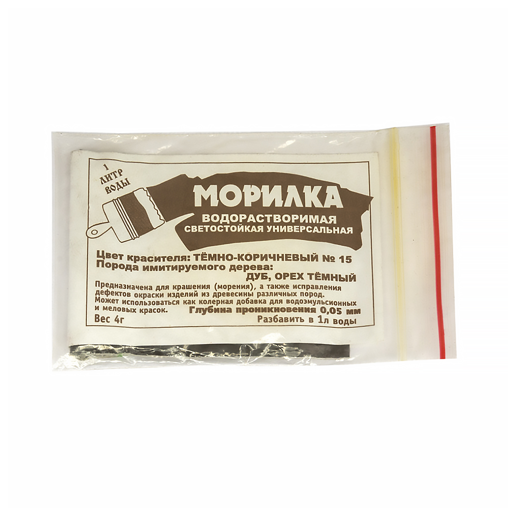 Морилка сухая № 15 орех, дуб  4 г (25)