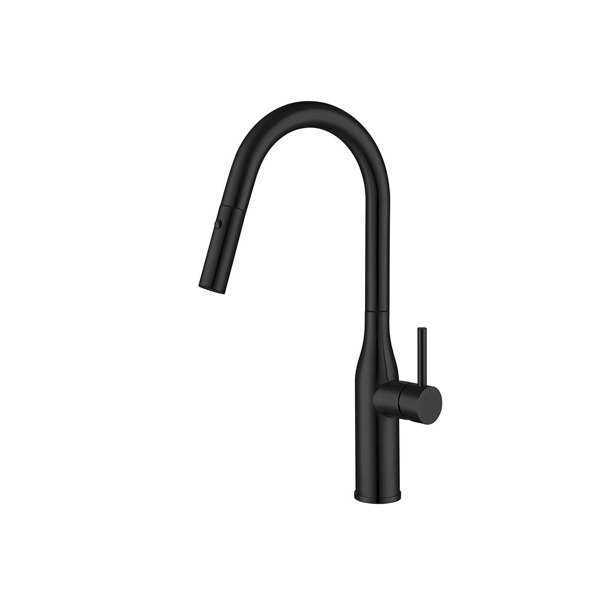 Смеситель для кухни g4398-46  высокий поворотн. вытягивающ. излив, черный (1/8) "gappo"